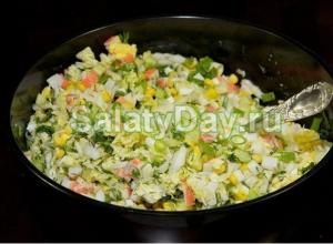 Салат с пекинской капустой и крабовыми палочками - вкусные и оригинальные рецепты на каждый день